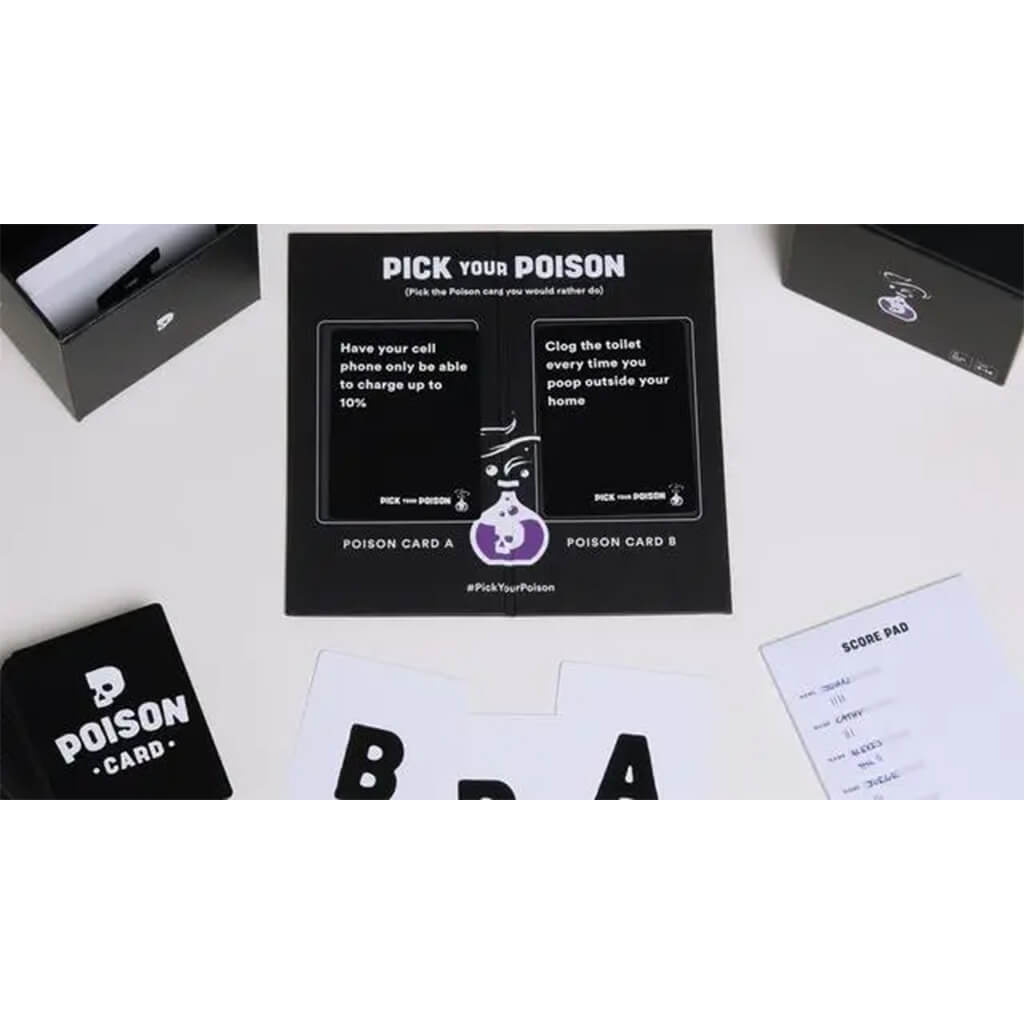Dyce Games - Pick Your Poison Party Card Game: Family Edition - The Gifted Man