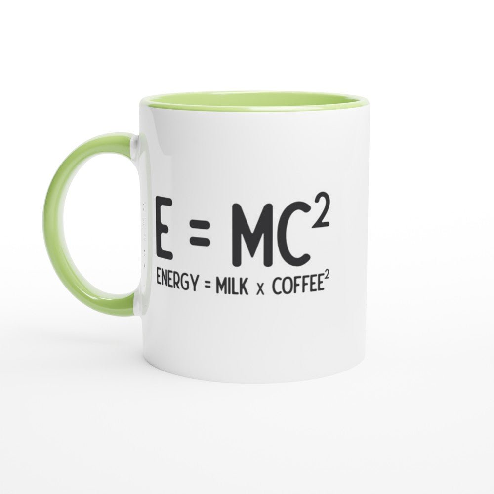 E= MC White 11oz Ceramic Mug with Color Inside - The Gifted Man