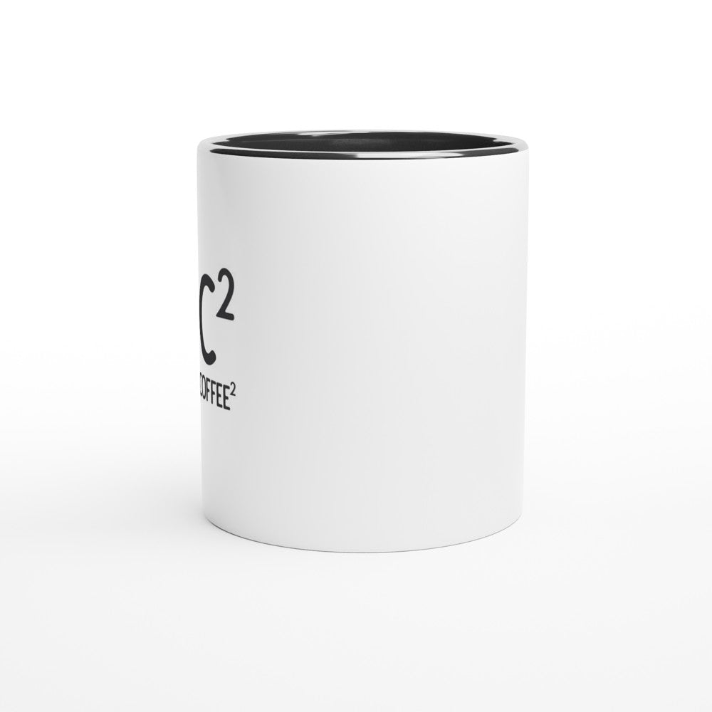 E= MC White 11oz Ceramic Mug with Color Inside - The Gifted Man