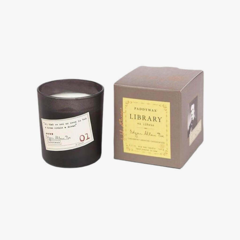 Edgar Allan Poe Library Candle Boxed - The Gifted Man
