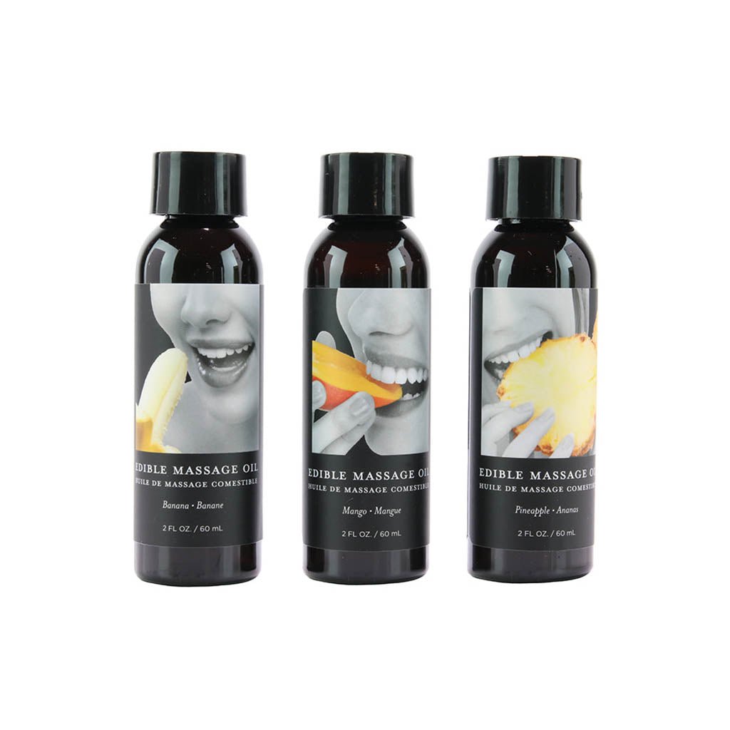 Edible Massage Oil Gift Set 3x2oz in Tropical - The Gifted Man