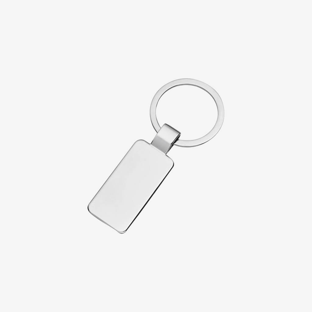 Rectangular Engraved Key Rings Engravable Key Ring - The Gifted Man