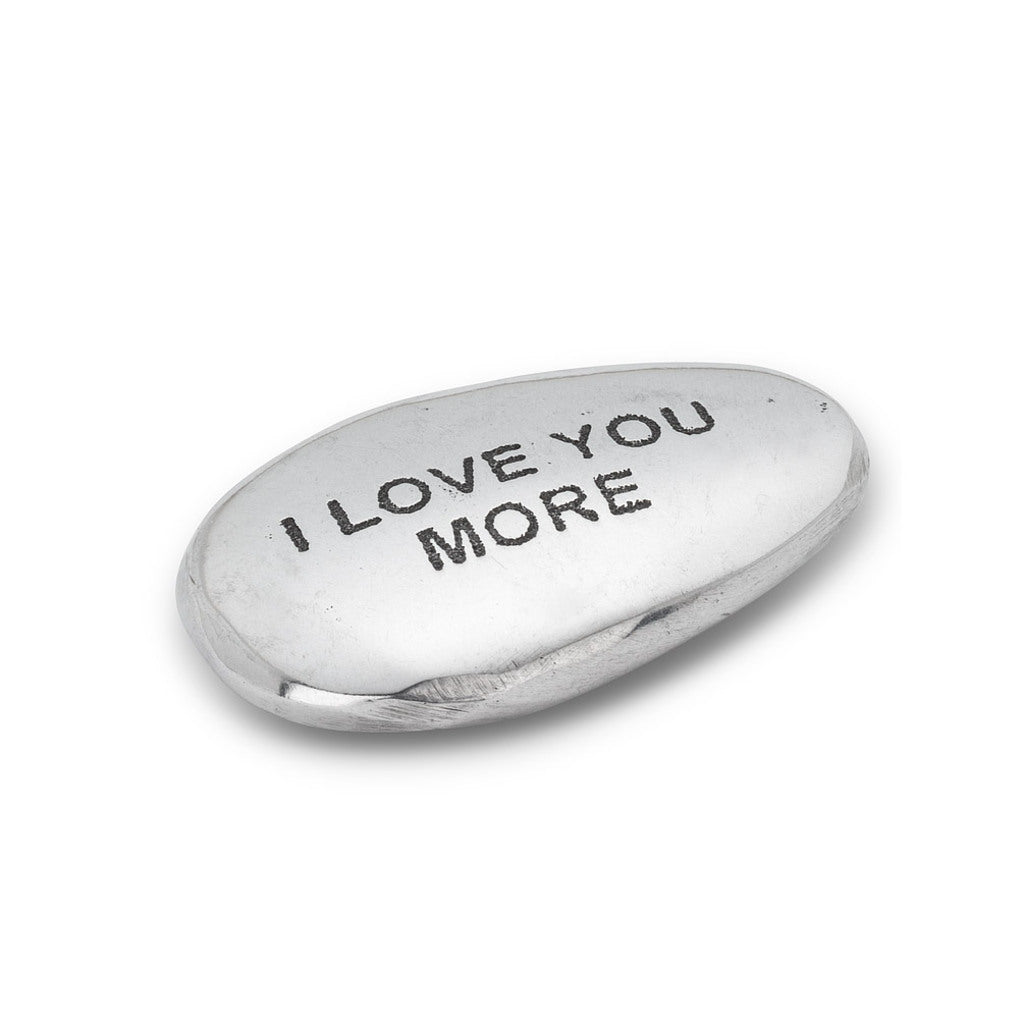 Engraved Pebble-I Love You More - The Gifted Man