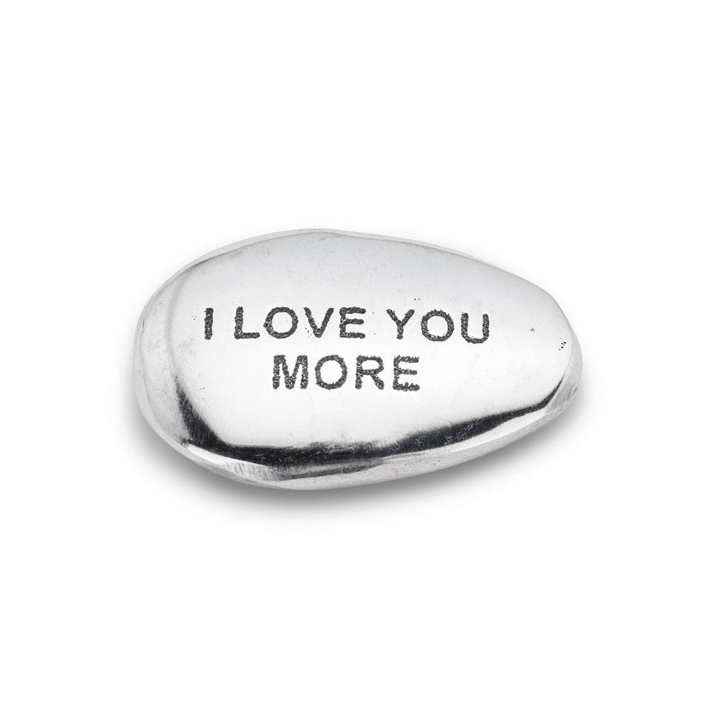 Engraved Pebble-I Love You More - The Gifted Man
