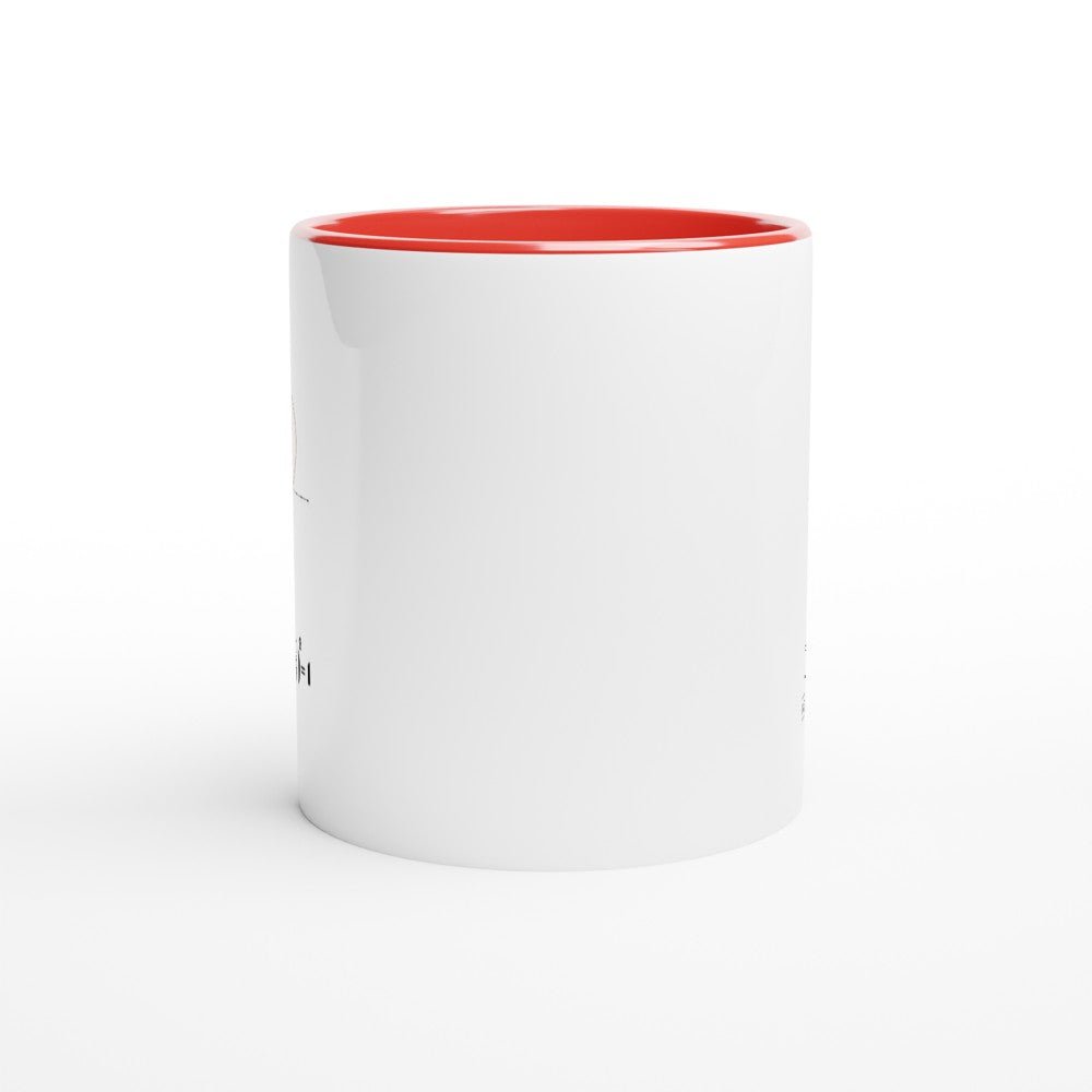 Equation of the Heart White 11oz Ceramic Mug with Color Inside - The Gifted Man