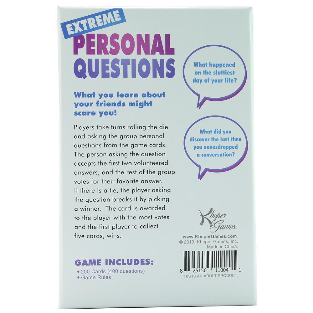 Extreme Personal Questions Party Game - The Gifted Man