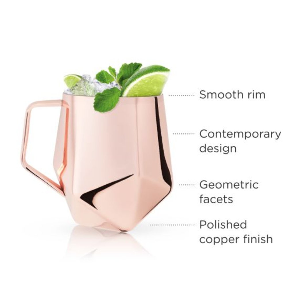 Faceted Moscow Mule Mug by Viski® - The Gifted Man