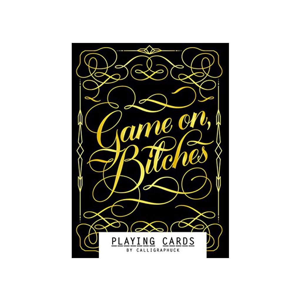 Game On, Bitches: Playing Cards (Naughty Playing Cards, Cool Poker Cards, Gold Playing Cards) - The Gifted Man