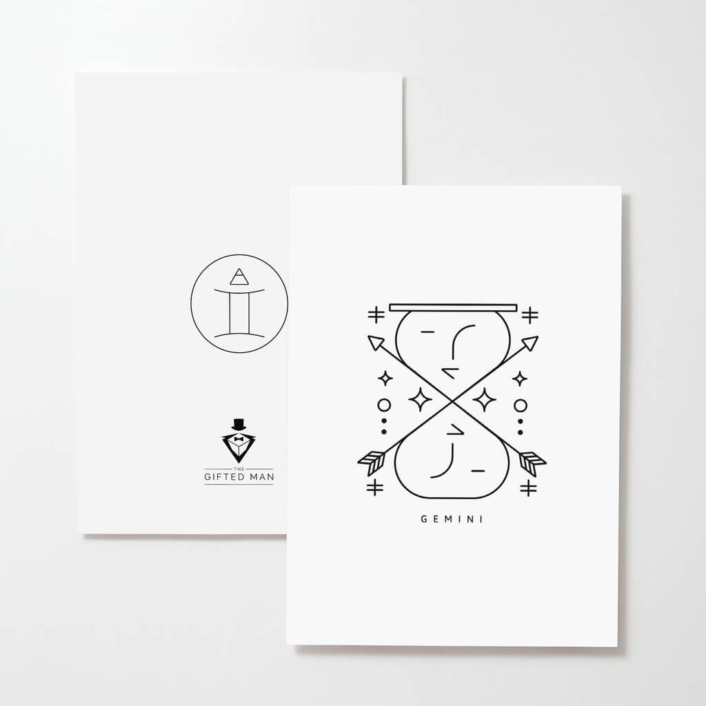 Gemini Greeting Card - The Gifted Man
