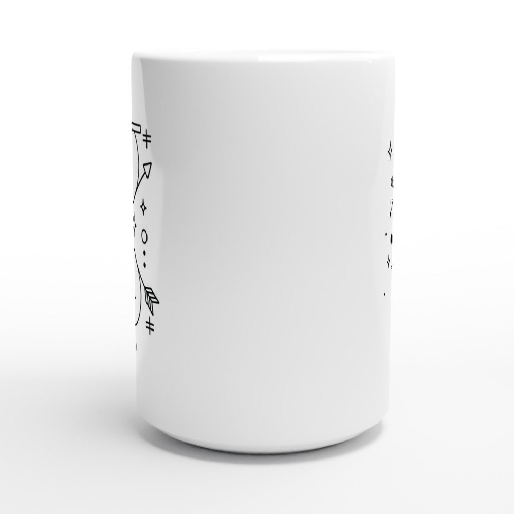 Gemini White 15oz Ceramic Mug - The Gifted Man