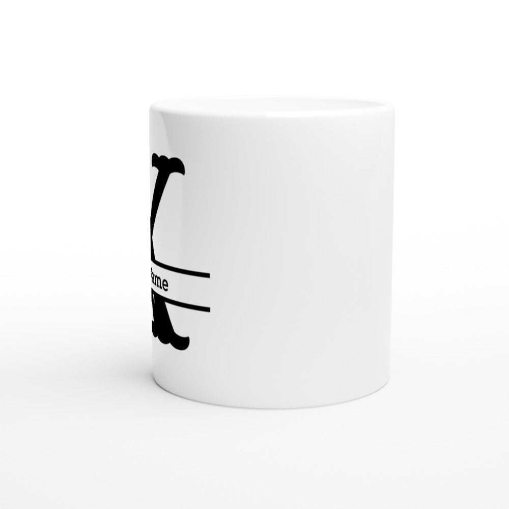 Gifted Man Personalized Monograph White 11oz Ceramic Mug - The Gifted Man