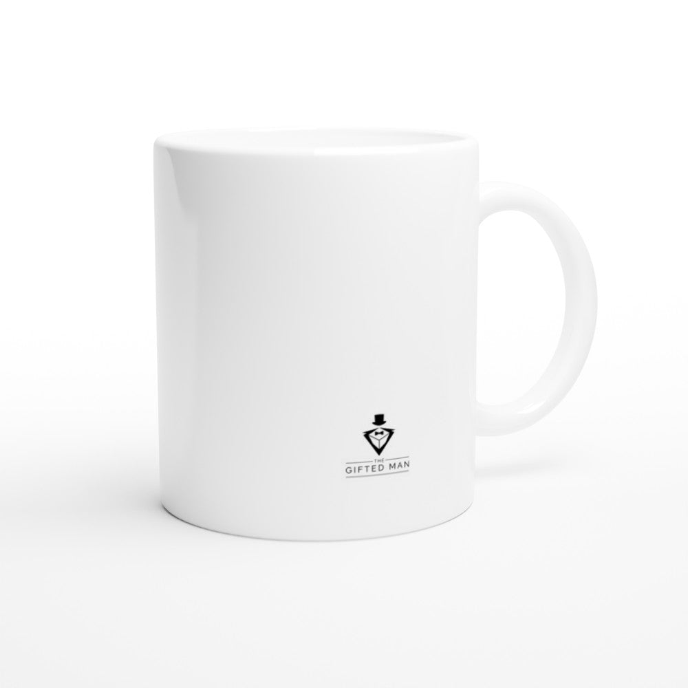 Gifted Man Personalized Monograph White 11oz Ceramic Mug - The Gifted Man
