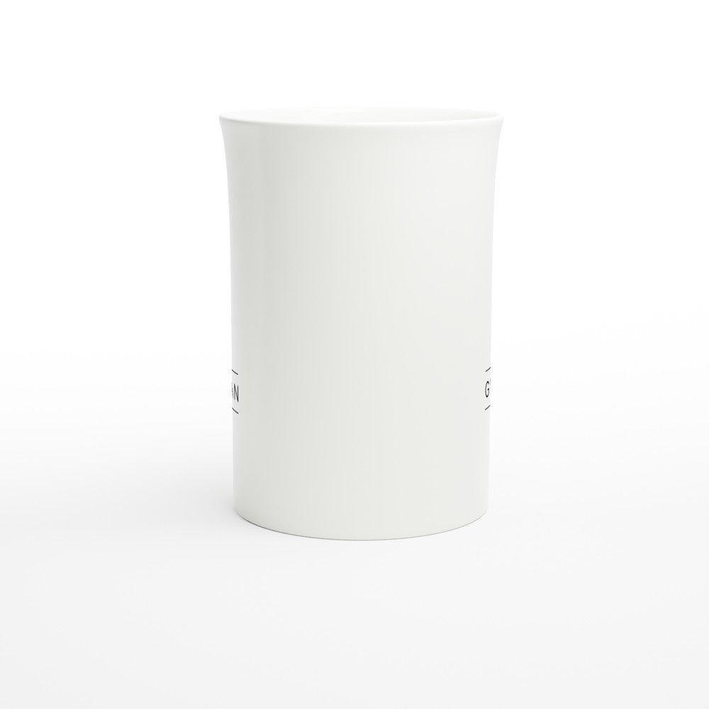 Gifted Man Personalized White 10oz Porcelain Slim Mug - The Gifted Man