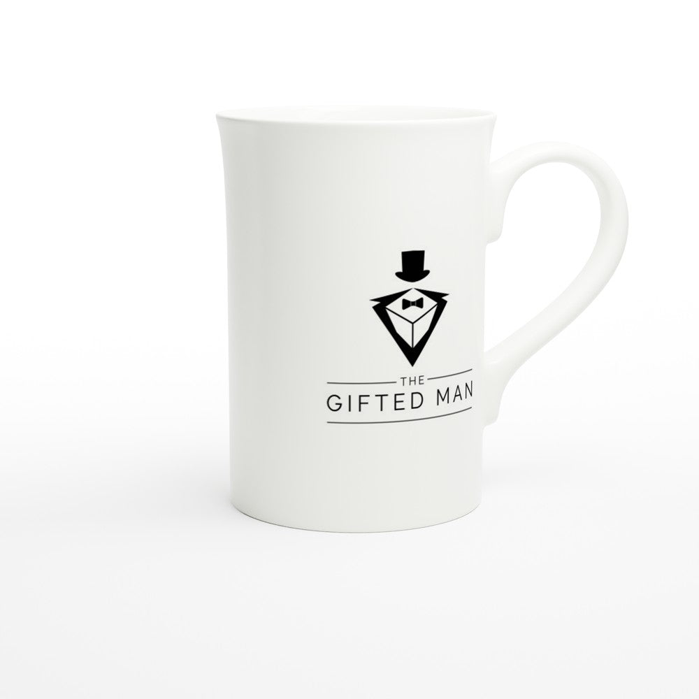 Gifted Man Personalized White 10oz Porcelain Slim Mug - The Gifted Man