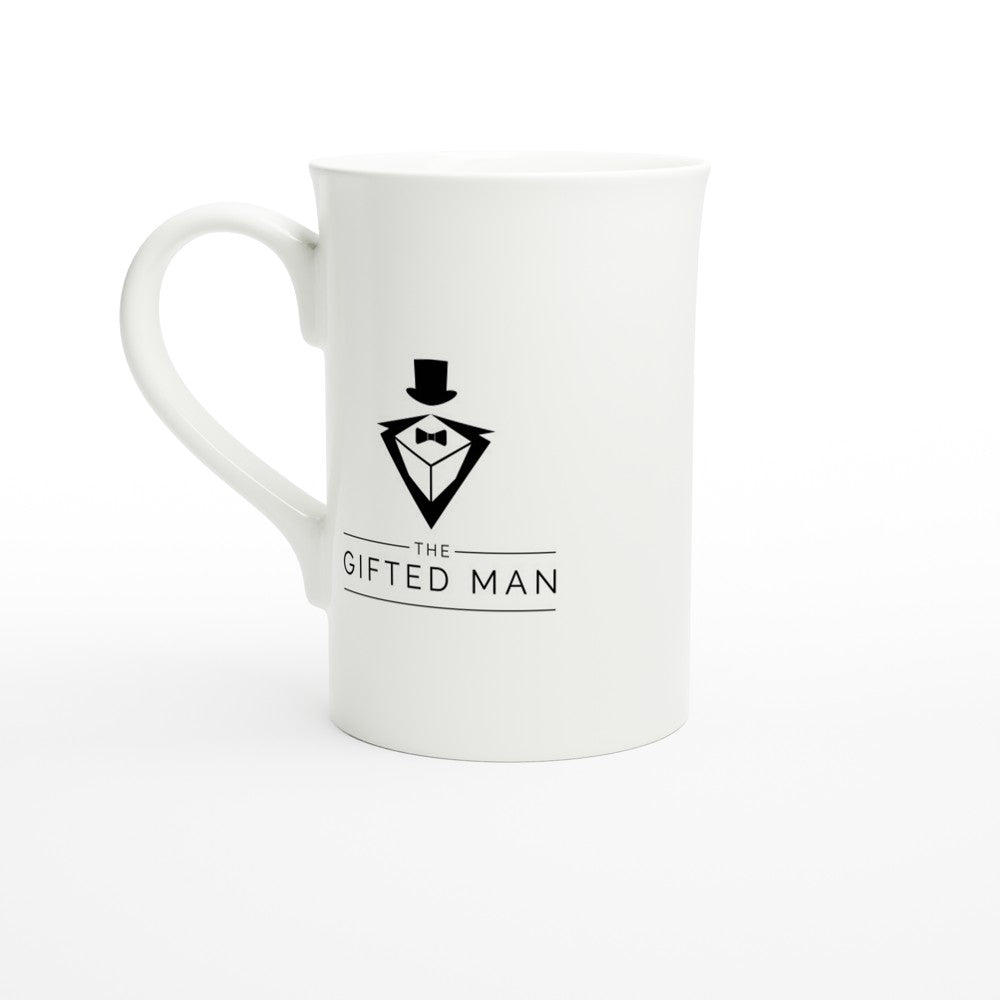 Gifted Man Personalized White 10oz Porcelain Slim Mug - The Gifted Man