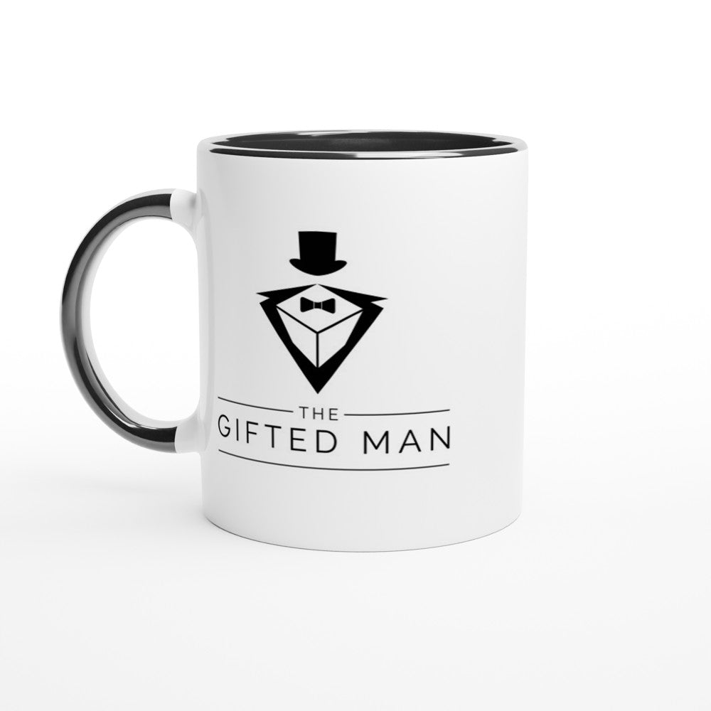 Gifted Man Personalized White 11oz Ceramic Mug with Color Inside - The Gifted Man