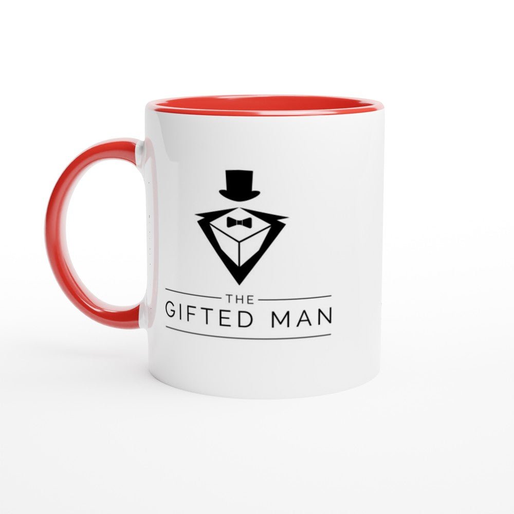 Gifted Man Personalized White 11oz Ceramic Mug with Color Inside - The Gifted Man