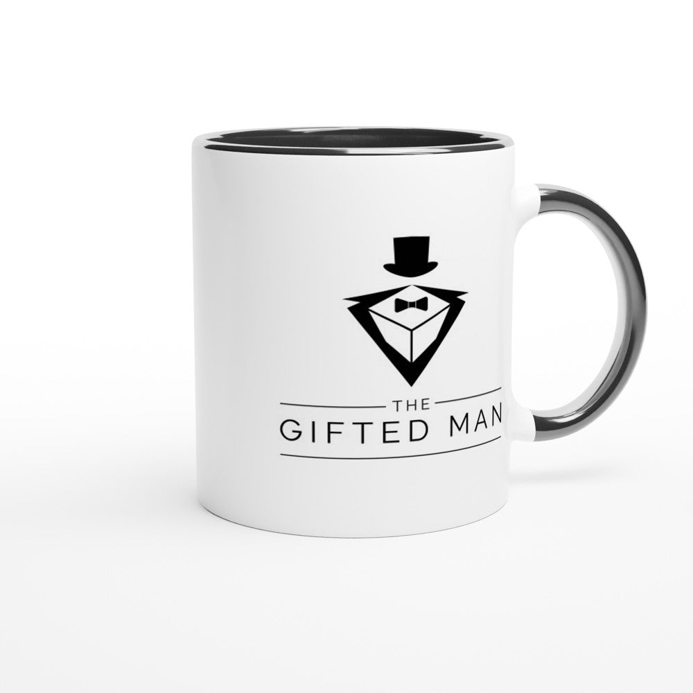 Gifted Man Personalized White 11oz Ceramic Mug with Color Inside - The Gifted Man