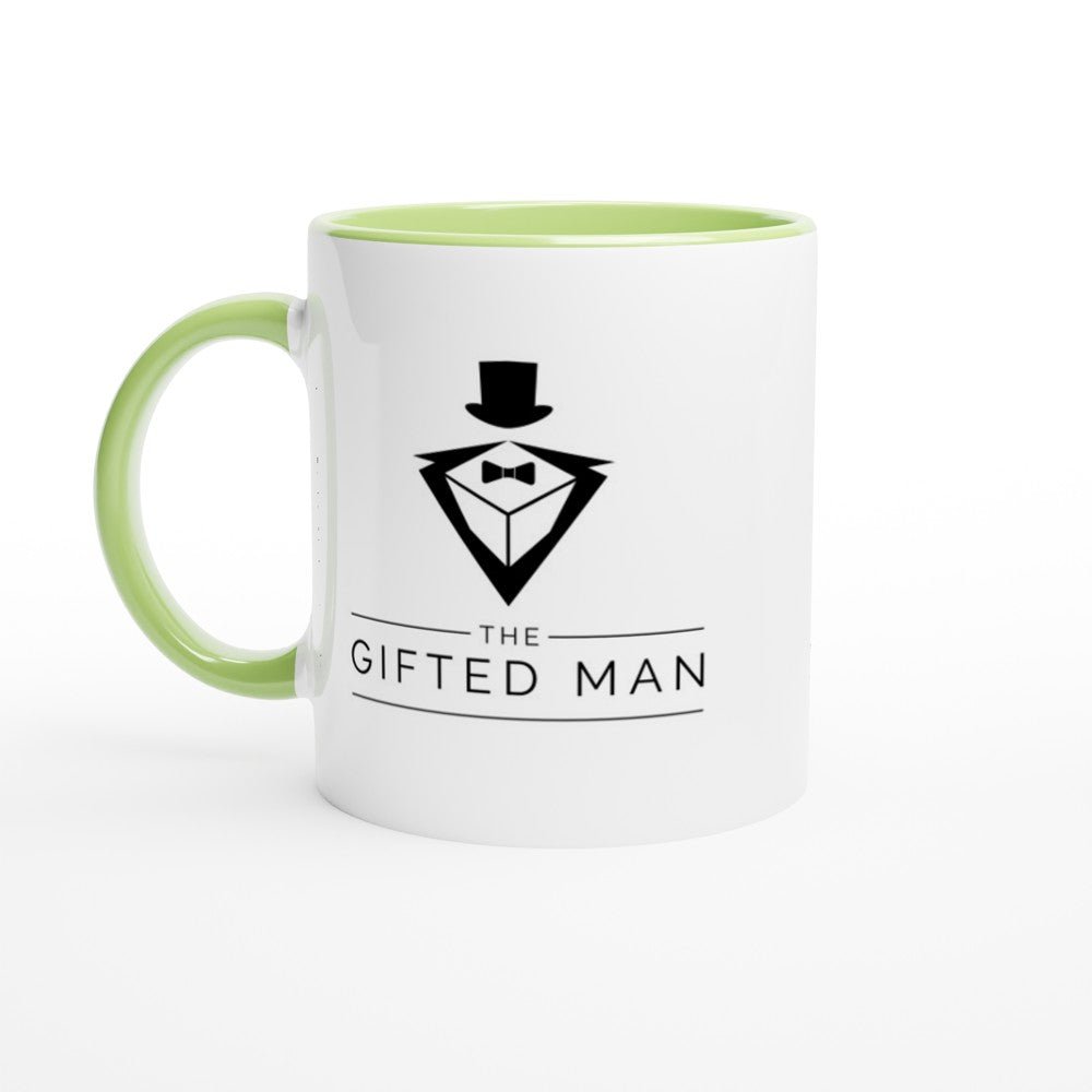 Gifted Man Personalized White 11oz Ceramic Mug with Color Inside - The Gifted Man