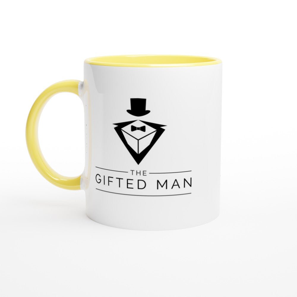 Gifted Man Personalized White 11oz Ceramic Mug with Color Inside - The Gifted Man