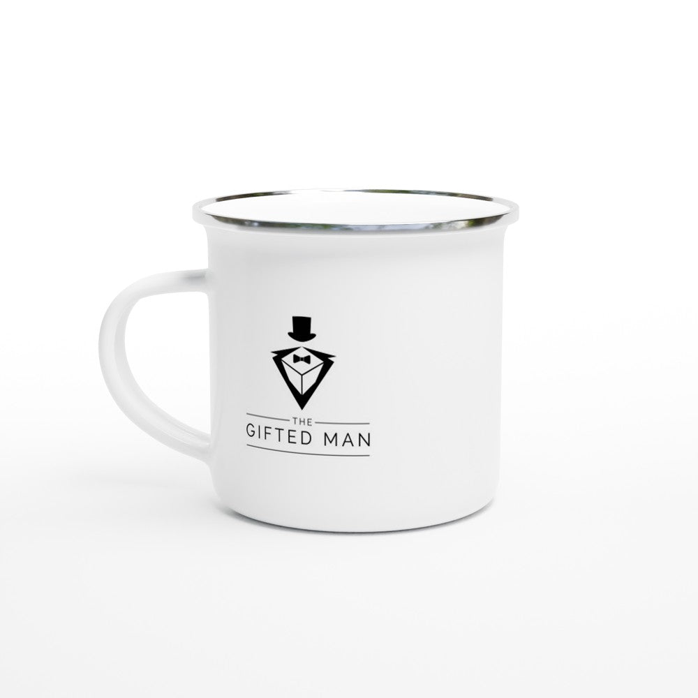 Gifted Man Personalized White 12oz Enamel Mug - The Gifted Man