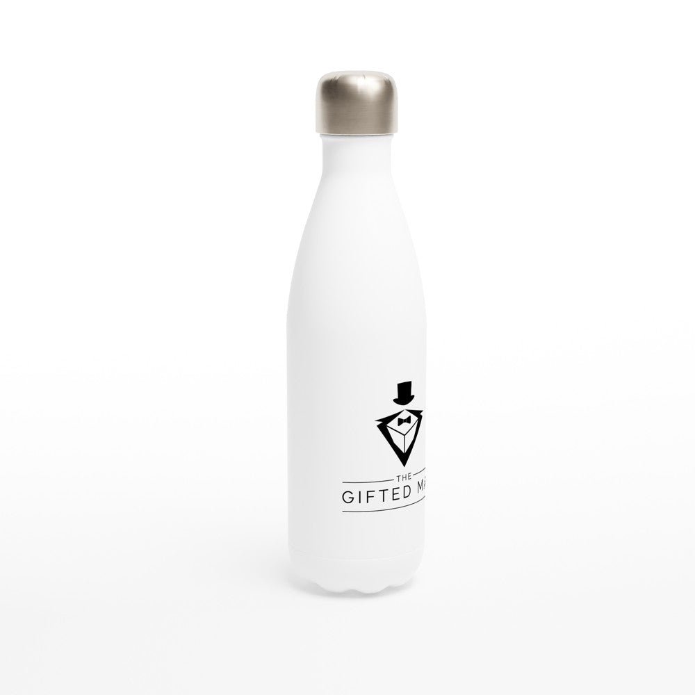 Gifted Man Personalized White 17oz Stainless Steel Water Bottle - The Gifted Man