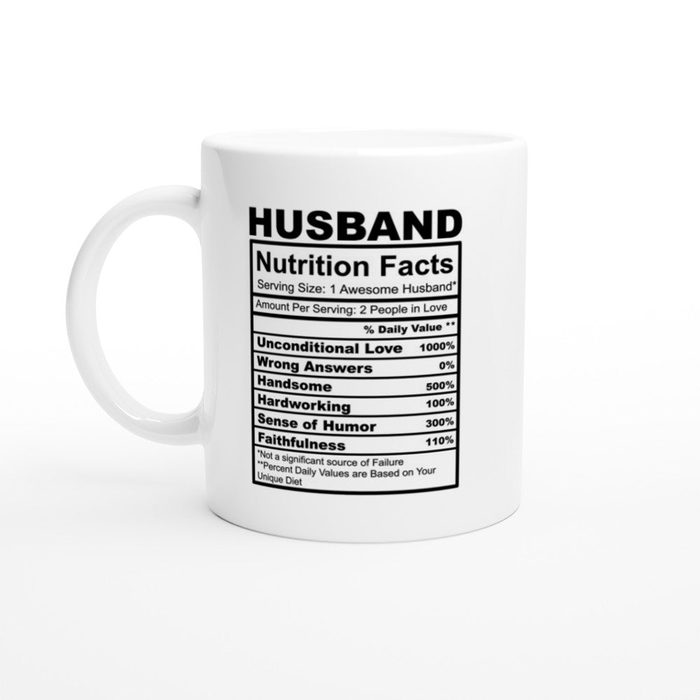 Gifted Man Zodiac Nutrition Facts White 11oz Ceramic Mug Collection - The Gifted Man