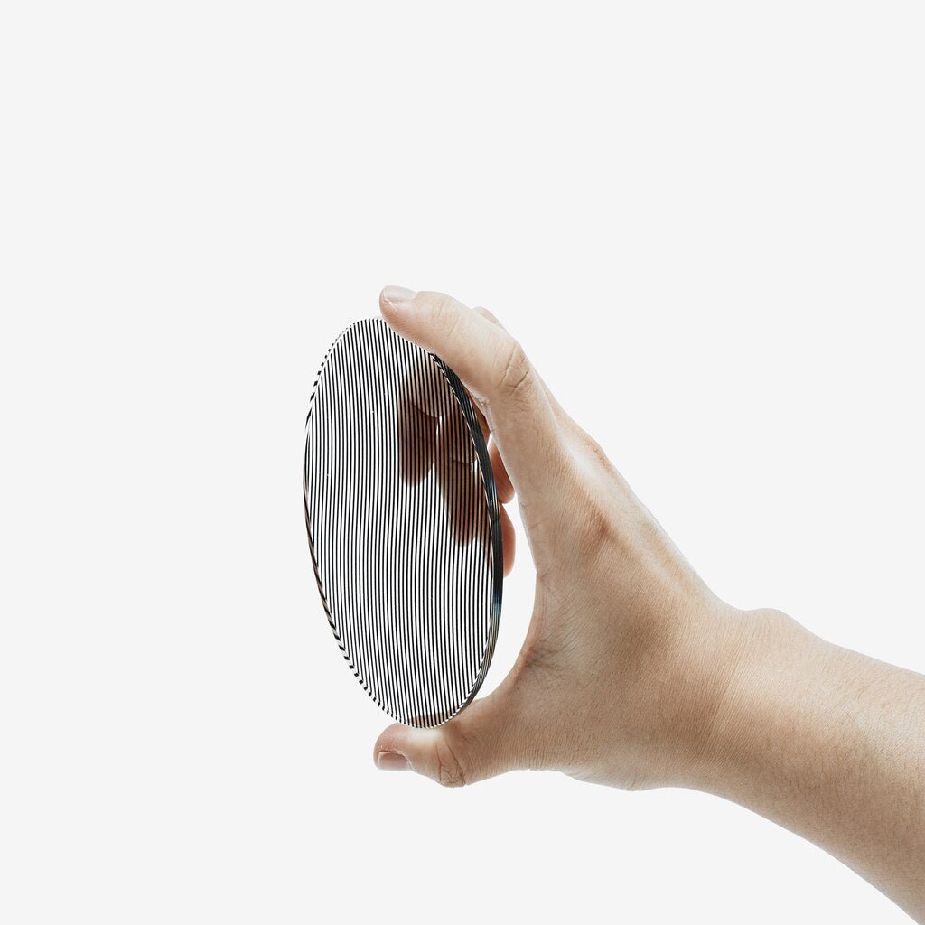 Glass Grid Coaster: Wave - The Gifted Man