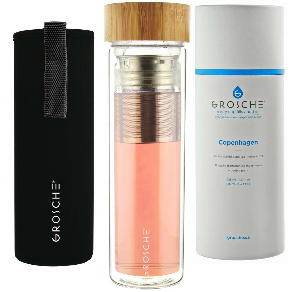 Glass Tea Infuser: COPENHAGEN Double walled 425 ml/14.3 fl. - The Gifted Man