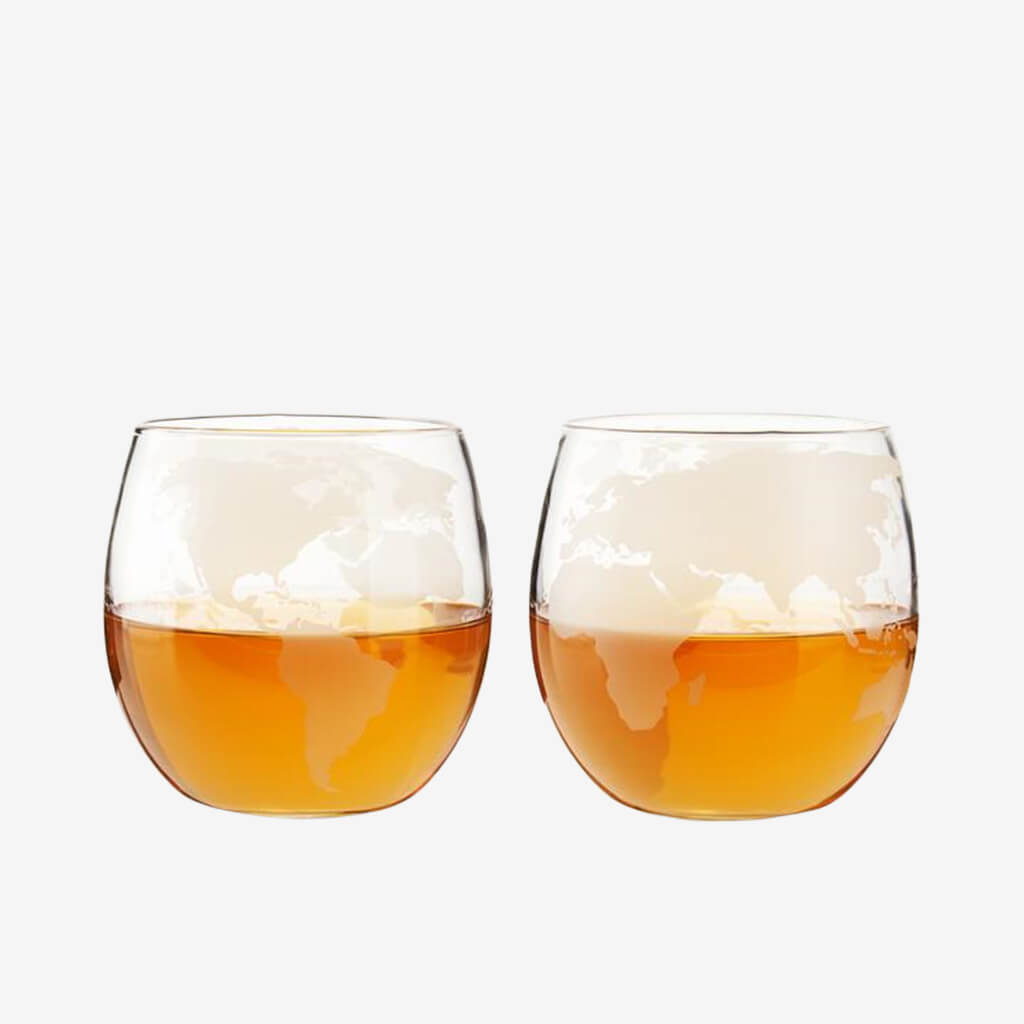 Globe Whiskey Tumblers by Viski® - The Gifted Man