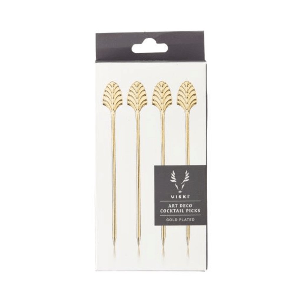 Gold Art Deco Cocktail Picks by Viski® - The Gifted Man