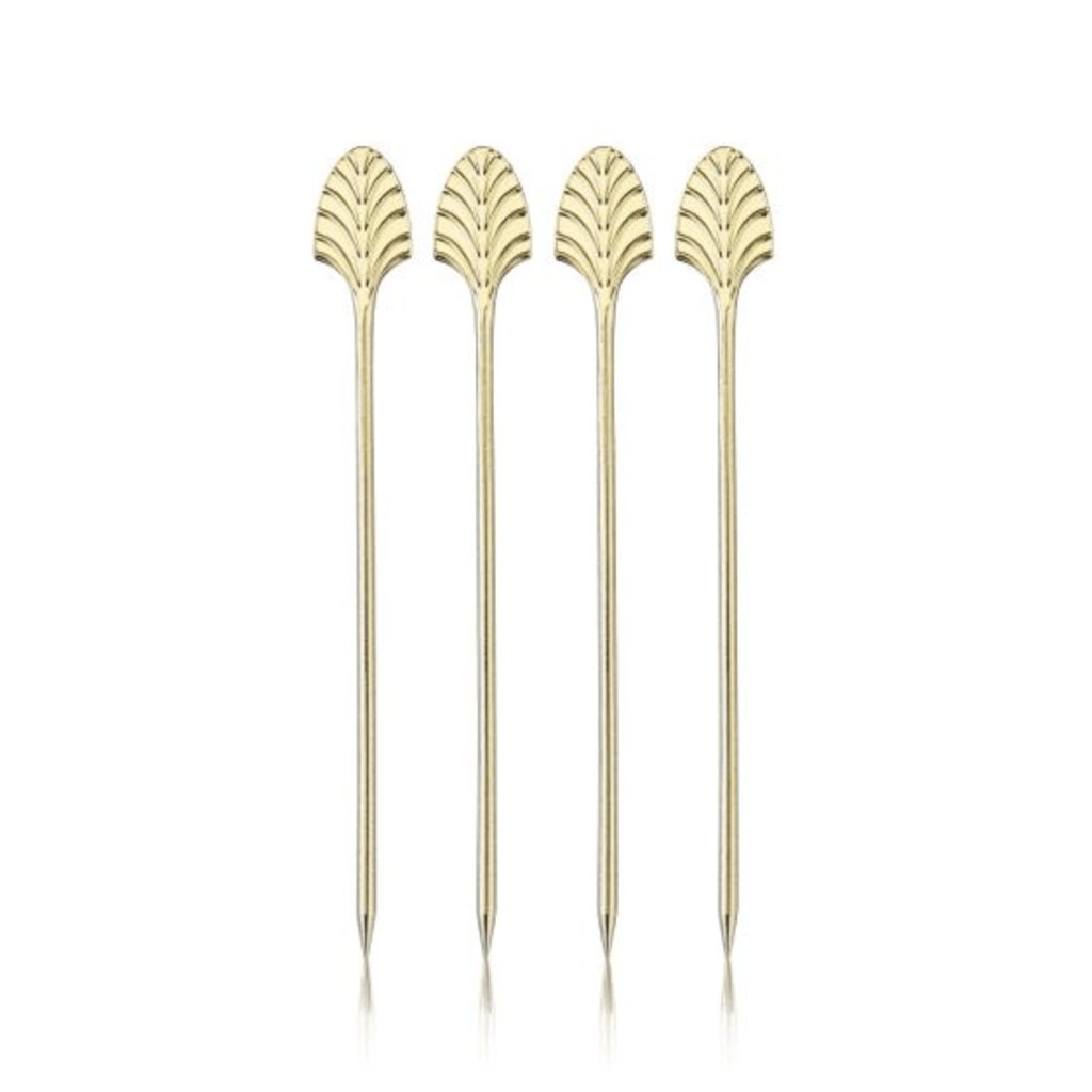 Gold Art Deco Cocktail Picks by Viski® - The Gifted Man