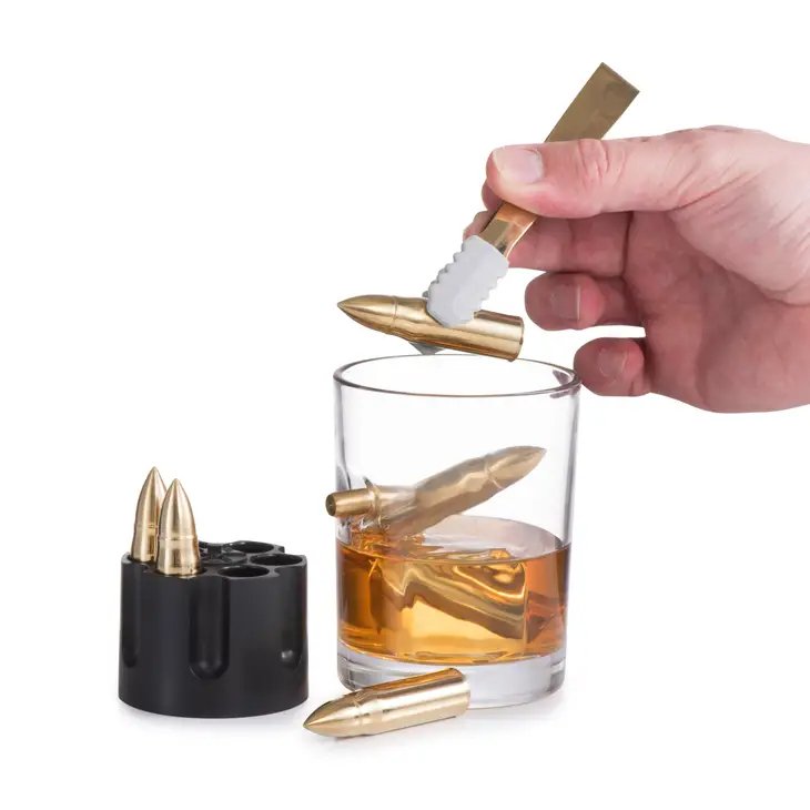 Gold Bullet Stones Gift Set Wooden Box - The Gifted Man