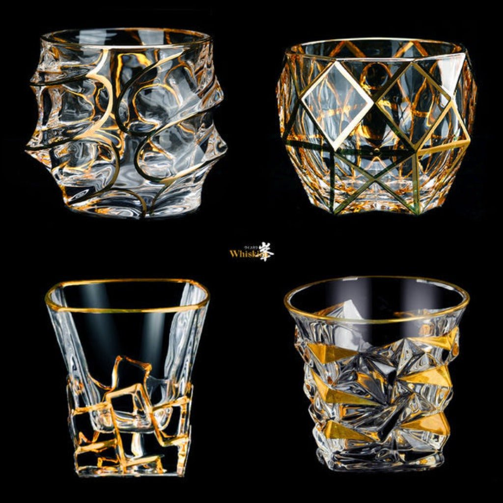 Golden Whiskey Tumblers Set - The Gifted Man