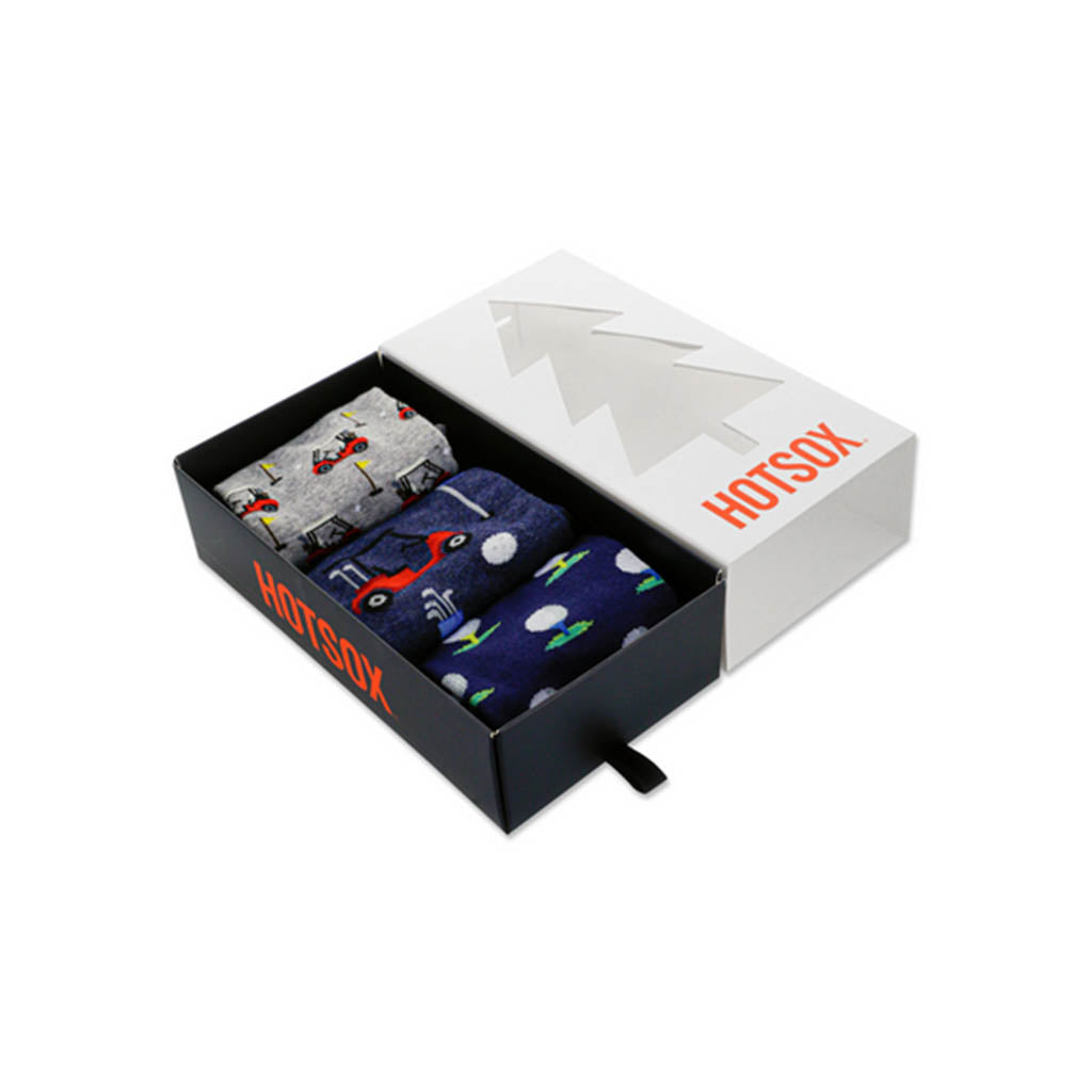 Hot Sox Golfer Carts Gift Box