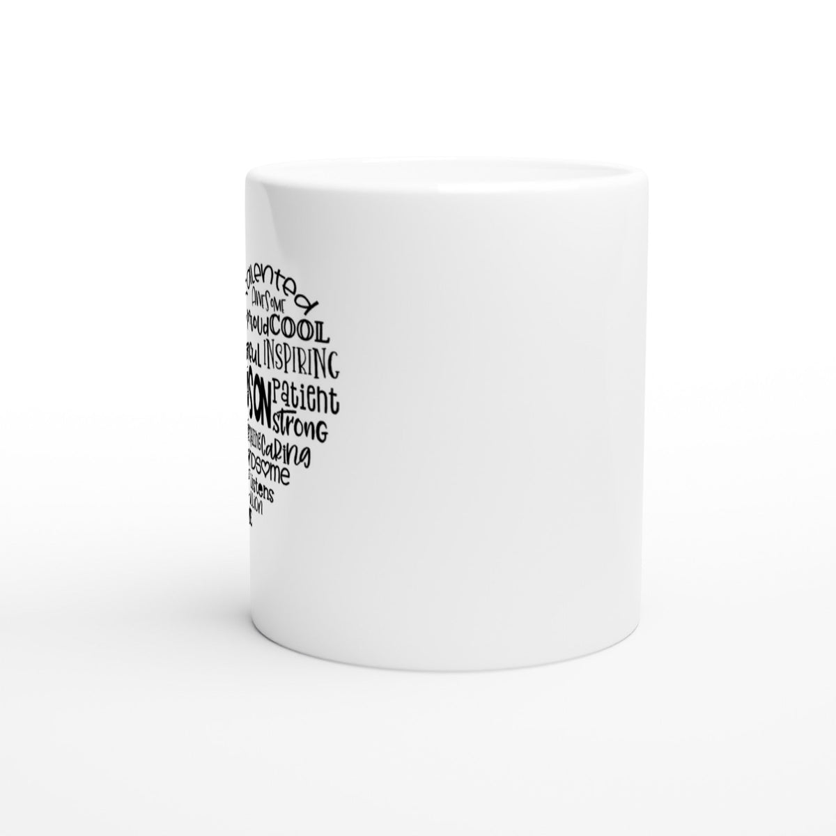 Grandson Heart White 11oz Ceramic Mug - The Gifted Man