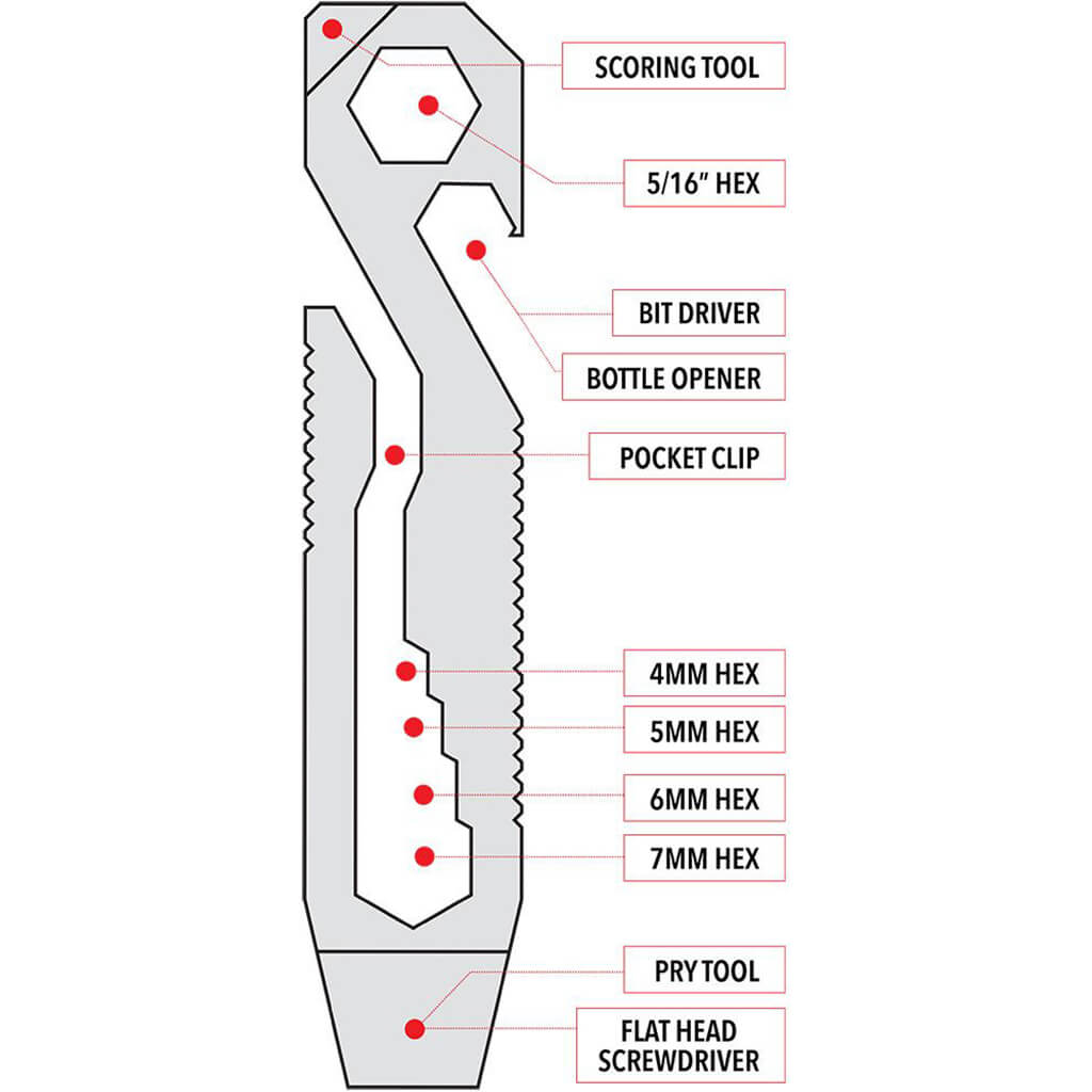 Griffin Pocket Tool Original Stainless Steel - The Gifted Man