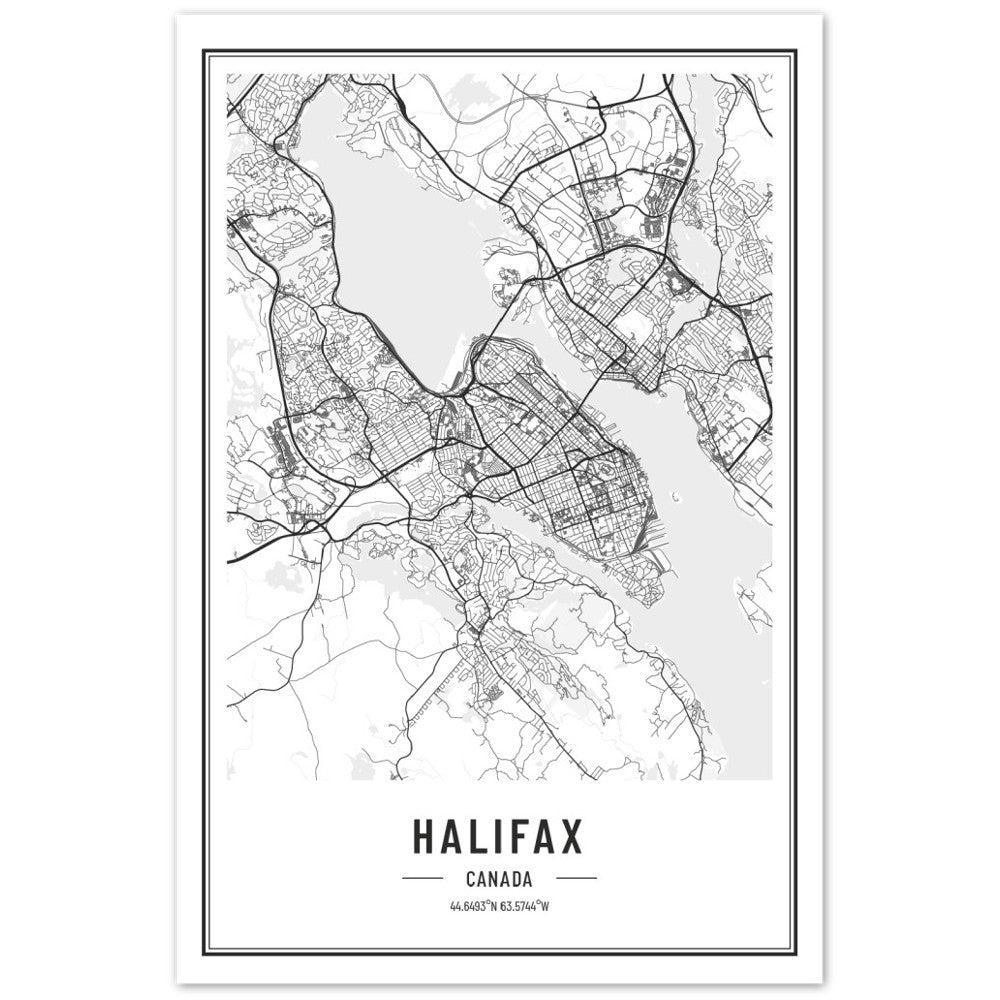 Halifax Map Print - The Gifted Man