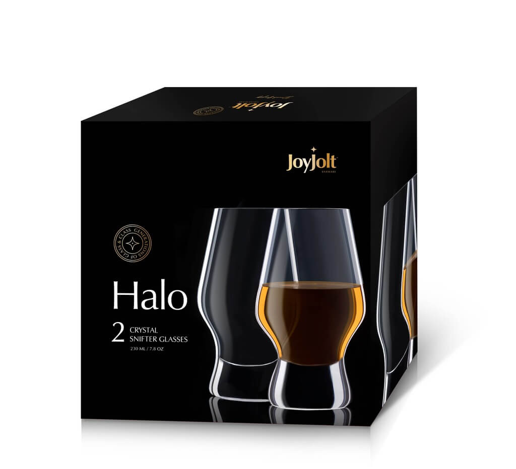 Halo Crystal Whiskey Glasses - The Gifted Man
