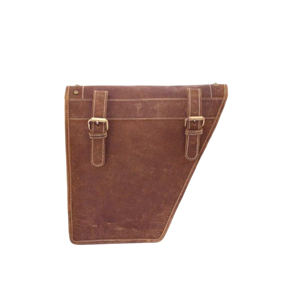 Harley Leather Motorcycle, Bike Panniers Bags / Set of 2 / Brown - The Gifted Man