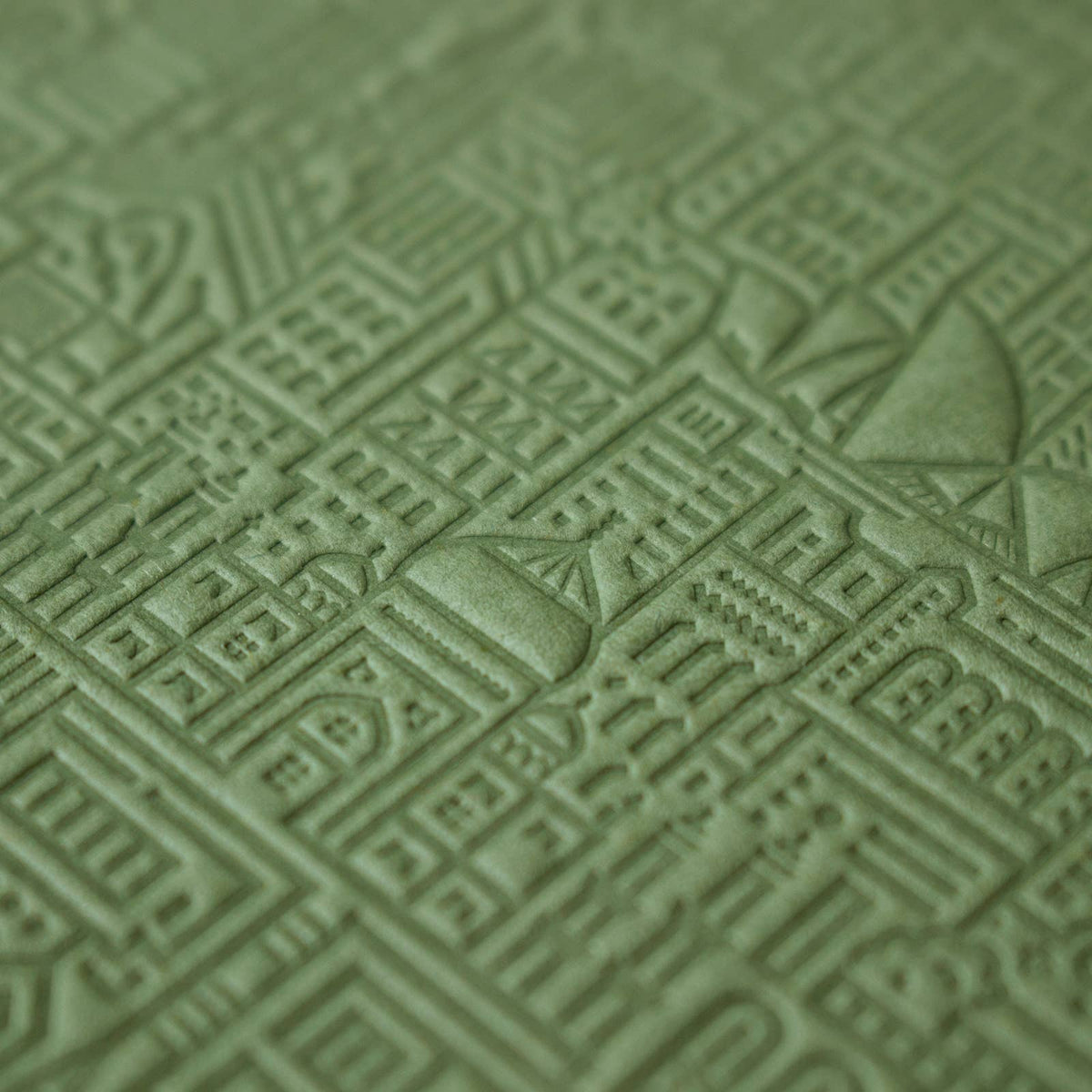 Hello World Embossed Notebook - Green - The Gifted Man