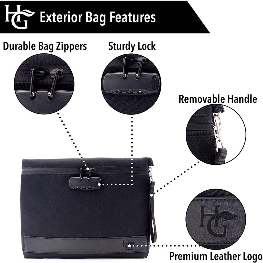 Herb Guard Smell Proof Bag with Built-in Combo Lock - The Gifted Man