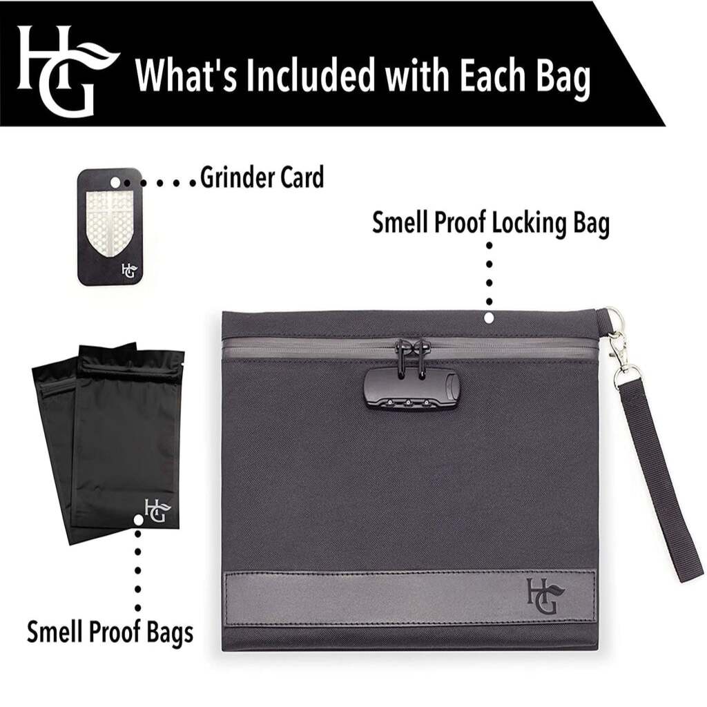 Herb Guard Smell Proof Bag with Built-in Combo Lock - The Gifted Man