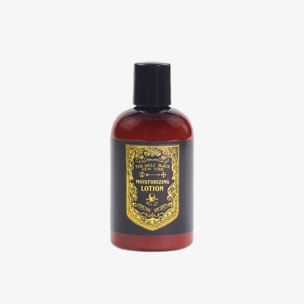 Formulated specifically for men, and  slightly fragrant with the signature Gunpowder and Spice scent. This lotion will keep your skin healthy and glowing in those winter months and cool and hydrated in the summer. 