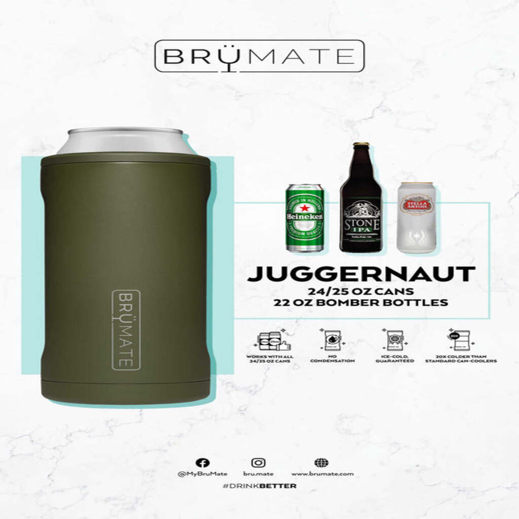 Hopsulator Juggernaut Insulated 24/25 oz Can-Cooler - Matte Black - The Gifted Man