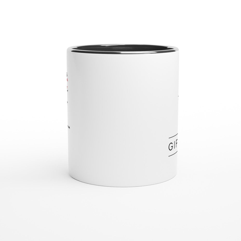 Husband Emergency Manual White 11oz Ceramic Mug with Color Inside - The Gifted Man