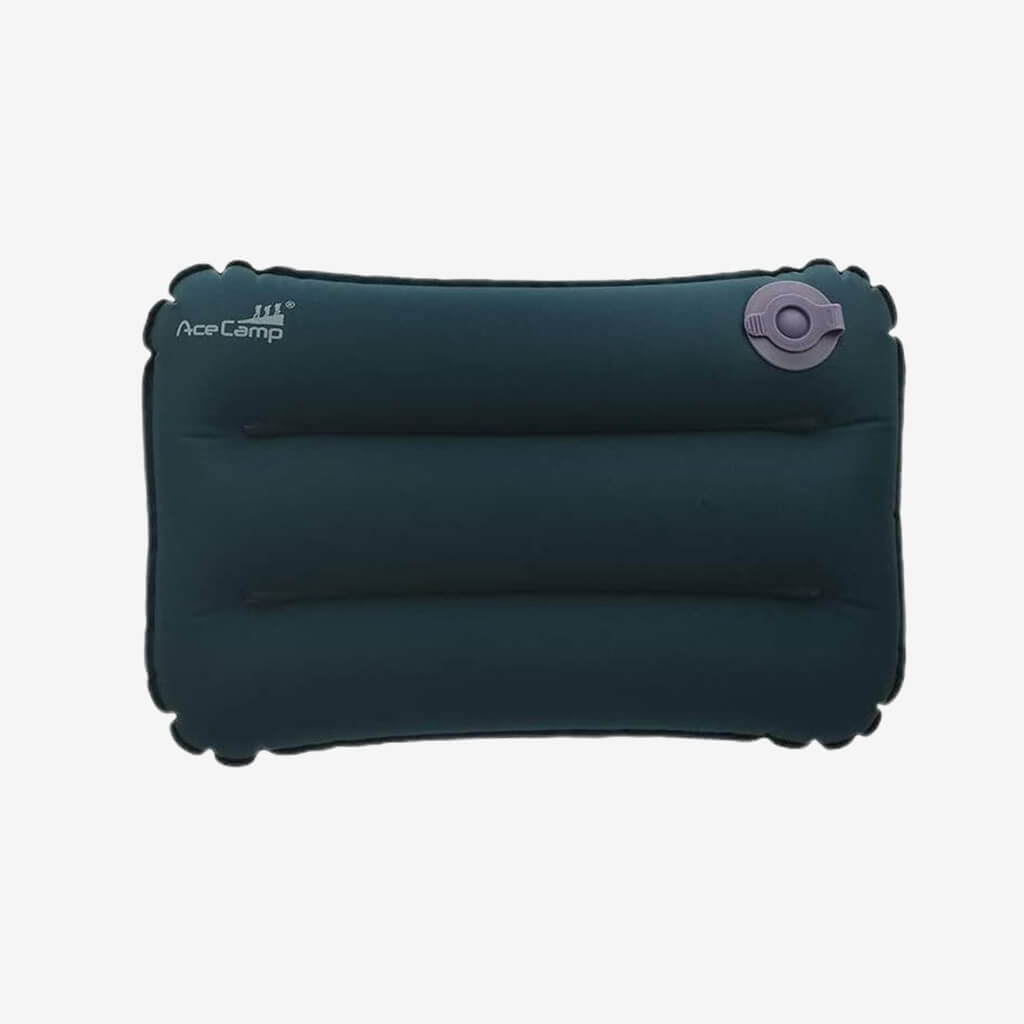 Give necks a rest while in the car, in your tent, or in a plane. The Ace Camp Navy U-Shape Inflatable Air Pillow provides simple blow-up assembly for a touch of ergonomic help.