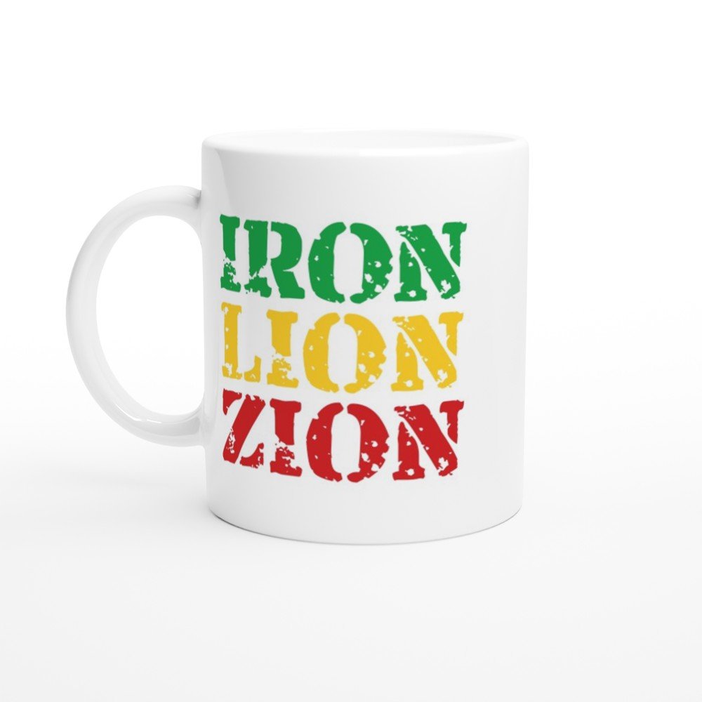 Iron Lion Zion White 11oz Ceramic Mug - The Gifted Man