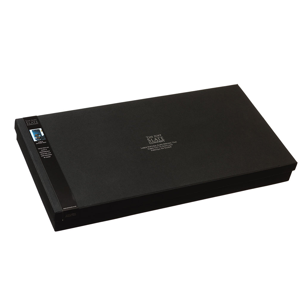 Large Slate Serving Tray with Antler Handles