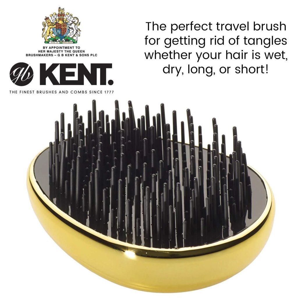 Kent Pebble Detangling Brush in Gold - The Gifted Man